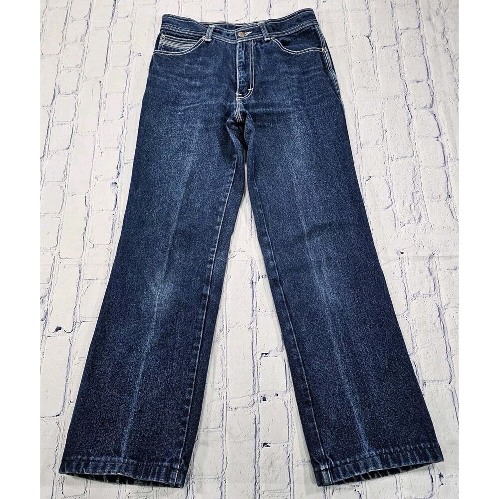 French Star MENS SIZE 32X36 Denim Jeans VINTAGE 70's 1970 Straight Leg Indigo